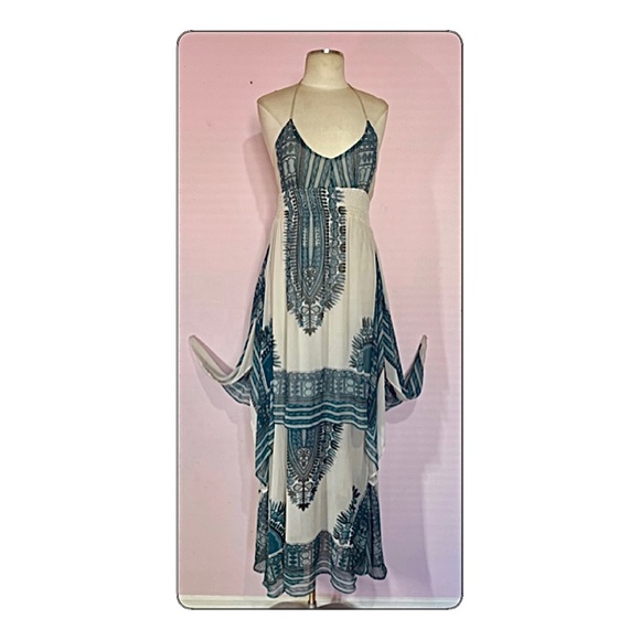 🌺🌼💐🌻THAT 70’s PAISLEY LAYERED MAXI DRESS…by NESLAY PARIS…Sz S …Fits Large. - Picture 5 of 11